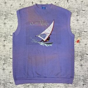 Vintage 80s OP Ocean Pacific Sleeveless Sweatshirt Deadstock With OG Tag Size XL